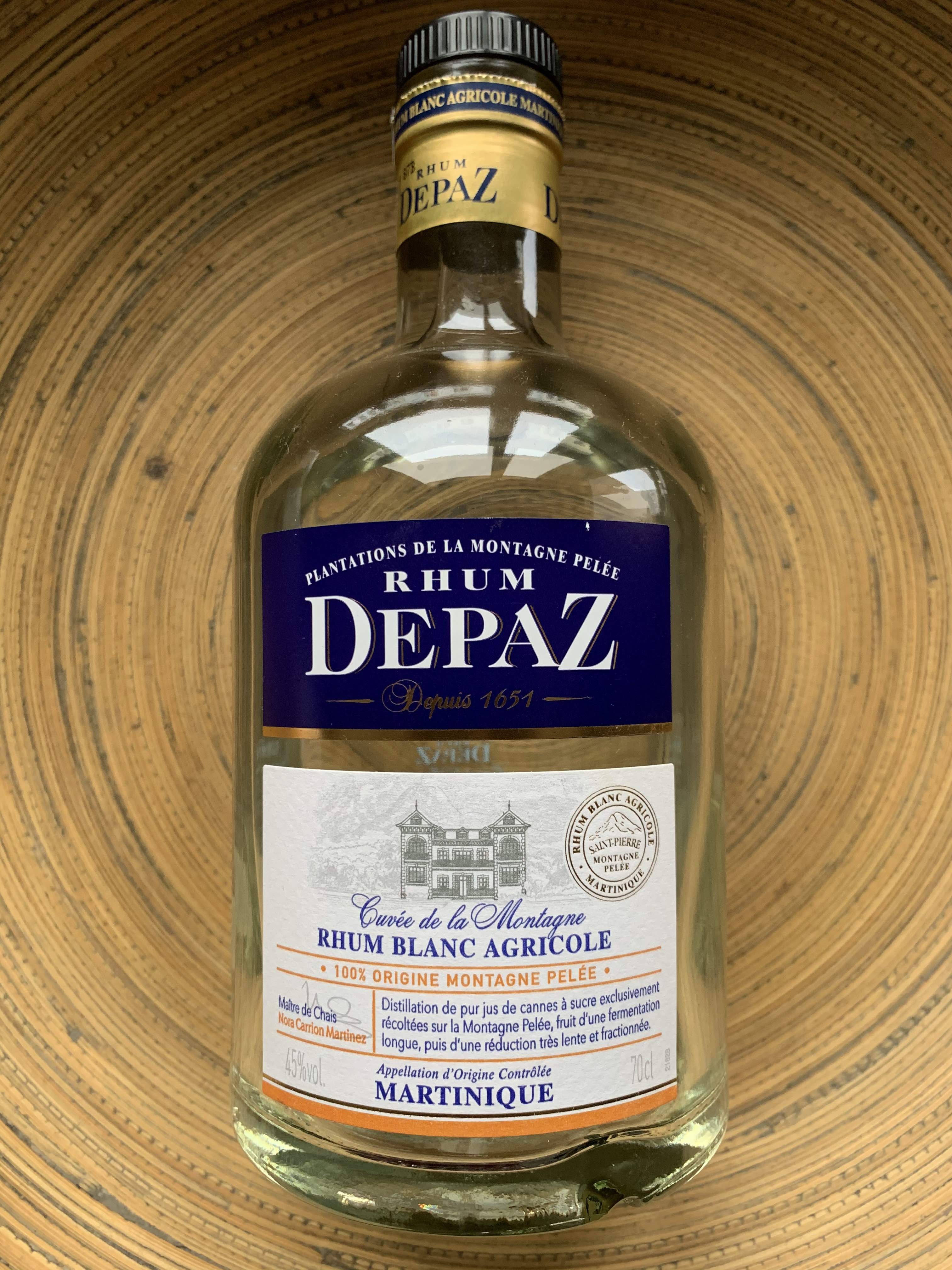 Rhum Depaz. Rhum blanc ideal pour le ti-punch